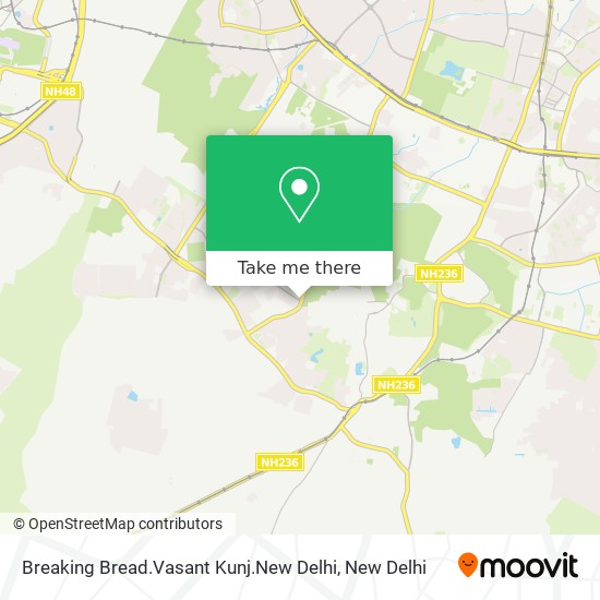 Breaking Bread.Vasant Kunj.New Delhi map