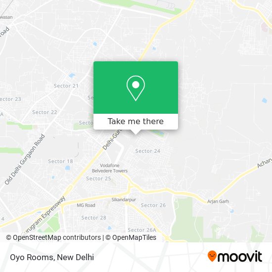 Oyo Rooms map