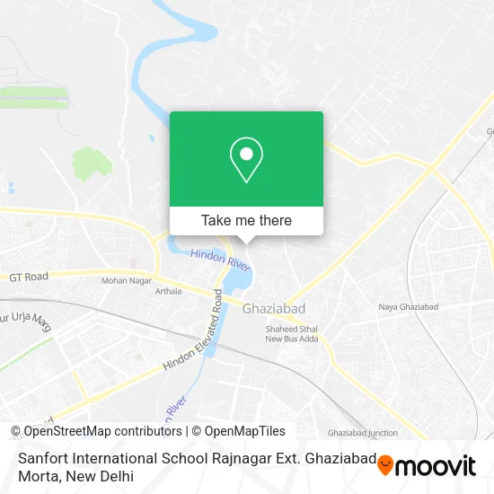 Sanfort International School Rajnagar Ext. Ghaziabad Morta map