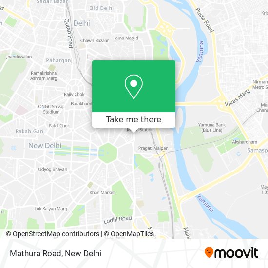 Mathura Road map