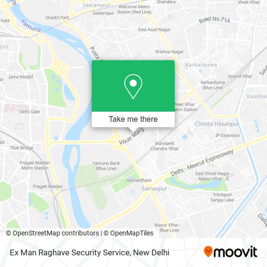 Ex Man Raghave Security Service map