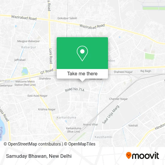 Samuday Bhawan map