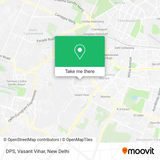 DPS, Vasant Vihar map