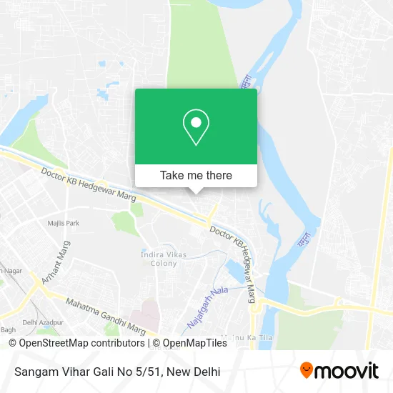 Sangam Vihar Gali No 5/51 map