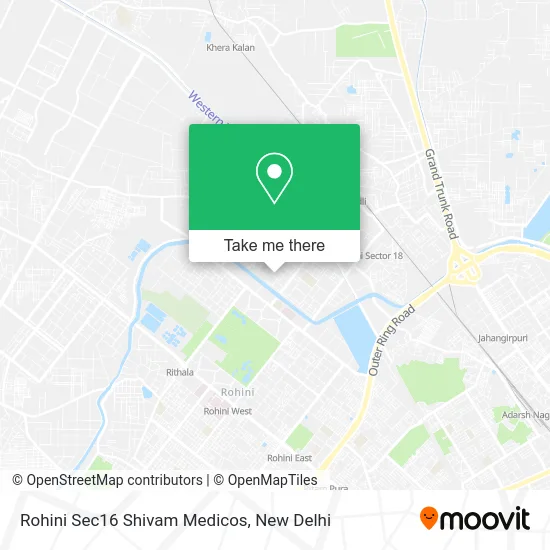 Rohini Sec16 Shivam Medicos map