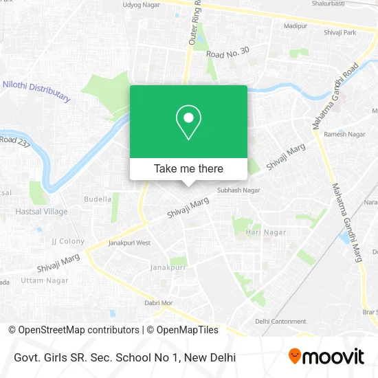 Govt. Girls SR. Sec. School No 1 map