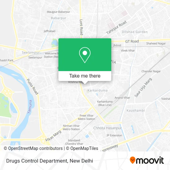 Drugs Control Department map