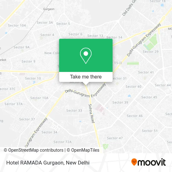Hotel RAMADA Gurgaon map