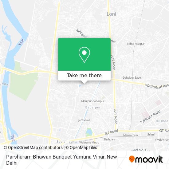 Parshuram Bhawan Banquet Yamuna Vihar map
