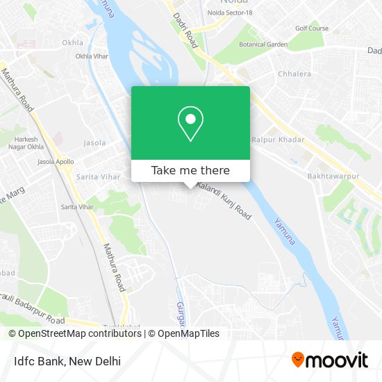 Idfc Bank map