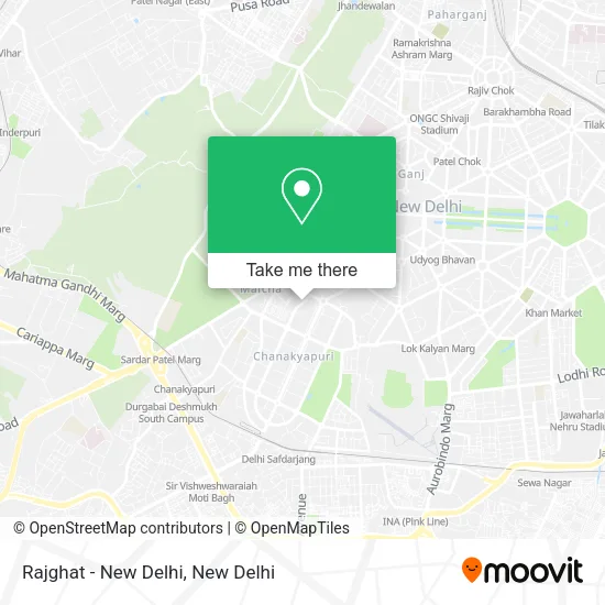 Rajghat - New Delhi map