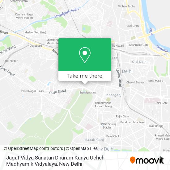 Jagat Vidya Sanatan Dharam Kanya Uchch Madhyamik Vidyalaya map