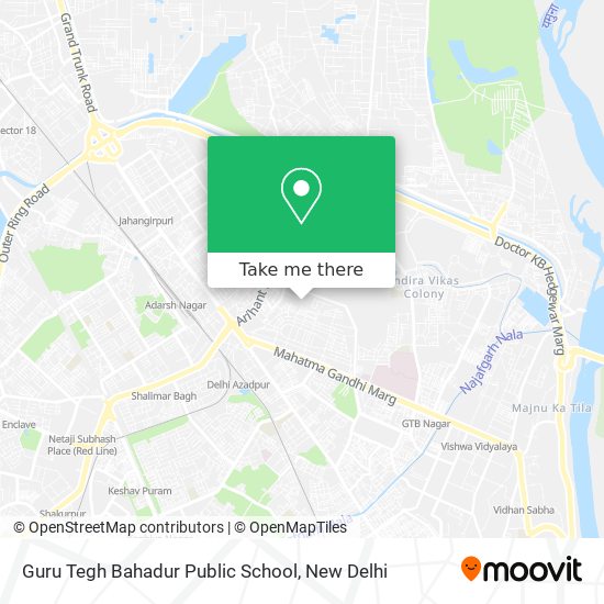 Guru Tegh Bahadur Public School map