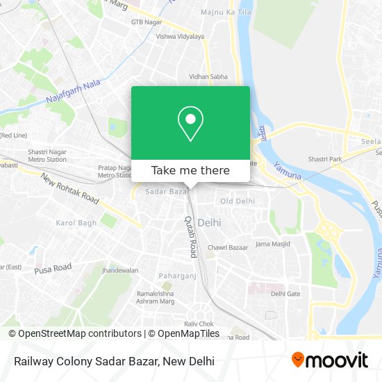 Railway Colony Sadar Bazar map