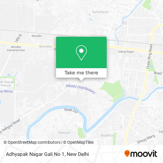Adhyapak Nagar Gali No 1 map