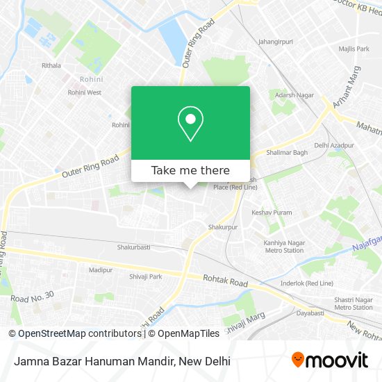 Jamna Bazar Hanuman Mandir map