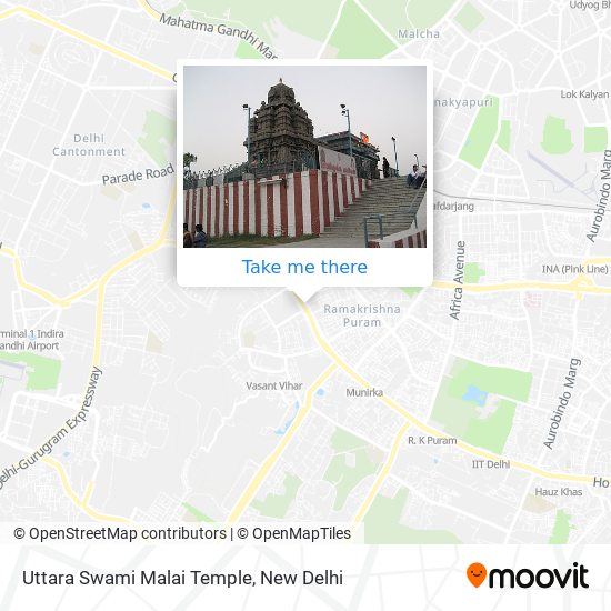 Uttara Swami Malai Temple map