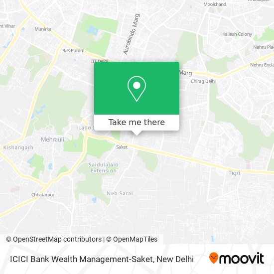 ICICI Bank Wealth Management-Saket map