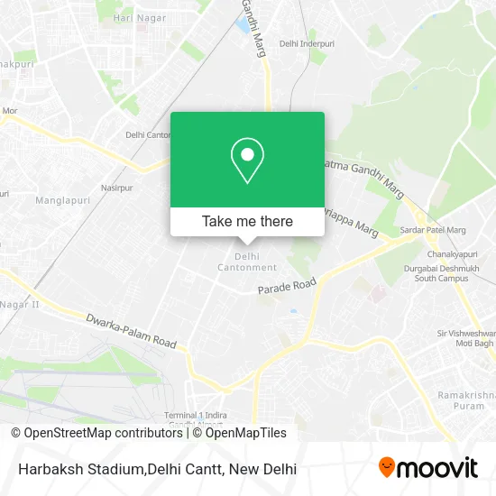 Harbaksh Stadium,Delhi Cantt map