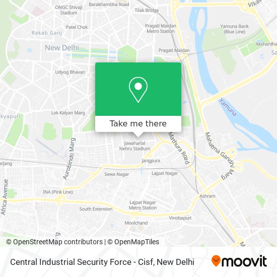 Central Industrial Security Force - Cisf map