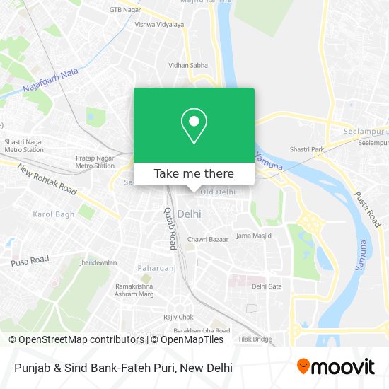 Punjab & Sind Bank-Fateh Puri map