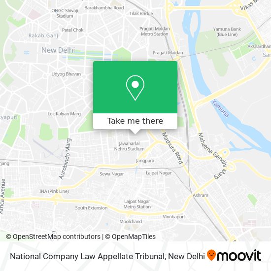 National Company Law Appellate Tribunal map