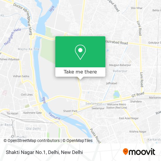 Shakti Nagar No.1, Delhi map