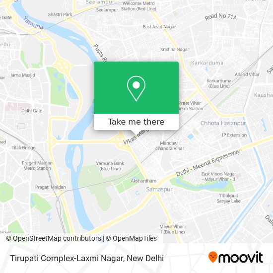 Tirupati Complex-Laxmi Nagar map