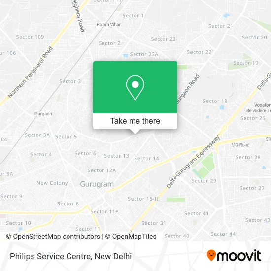 Philips Service Centre map