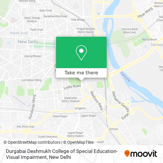 Durgabai Deshmukh College of Special Education-Visual Impairment map