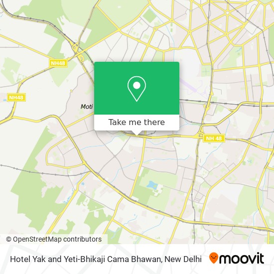 Hotel Yak and Yeti-Bhikaji Cama Bhawan map