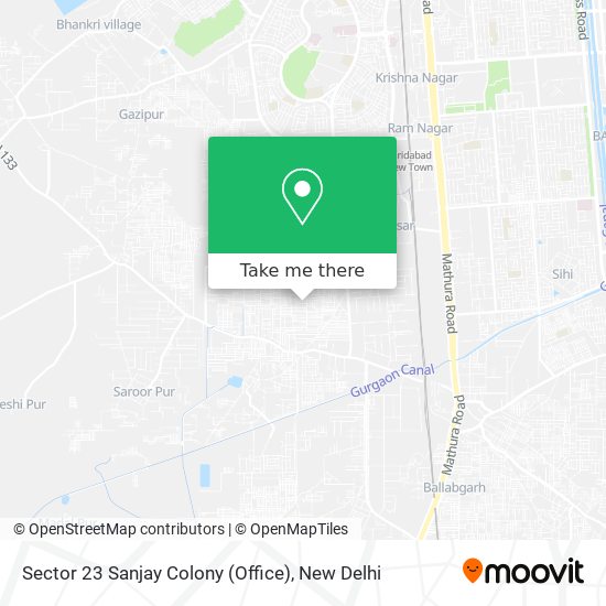 Sector 23 Sanjay Colony (Office) map