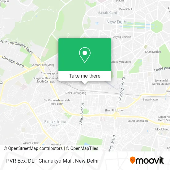 PVR Ecx, DLF Chanakya Mall map