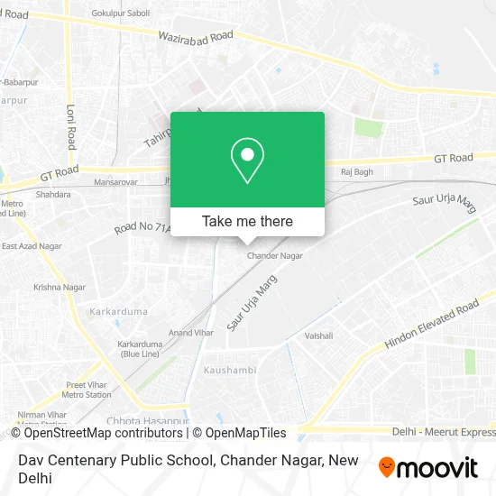 Dav Centenary Public School ,Chander Nagar map