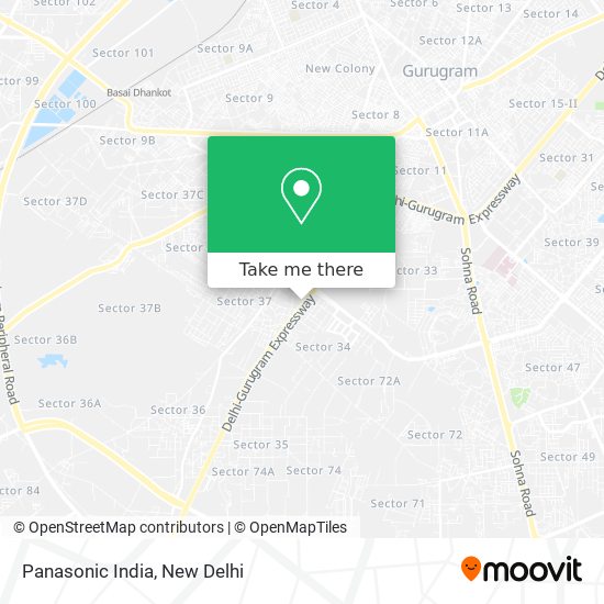 Panasonic India map