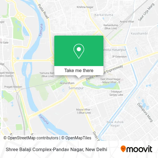 Shree Balaji Complex-Pandav Nagar map