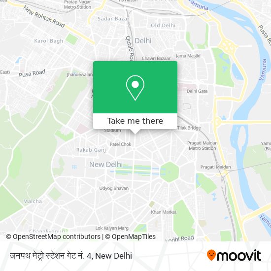 जनपथ मेट्रो स्टेशन गेट नं. 4 map