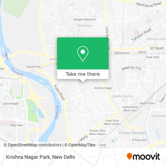 Krishna Nagar Park map