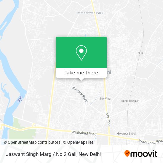 Jaswant Singh Marg / No 2 Gali map