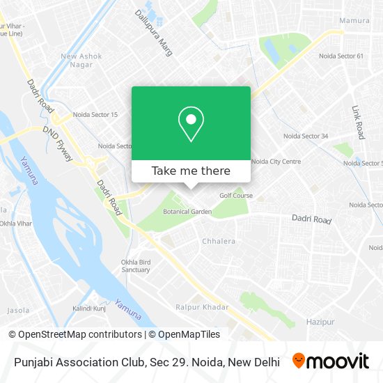 Punjabi Association Club, Sec 29. Noida map