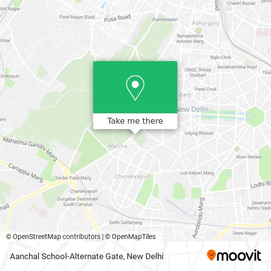 Aanchal School-Alternate Gate map