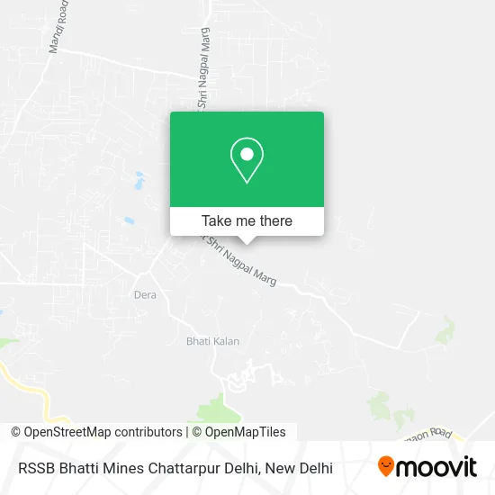 RSSB Bhatti Mines Chattarpur Delhi map