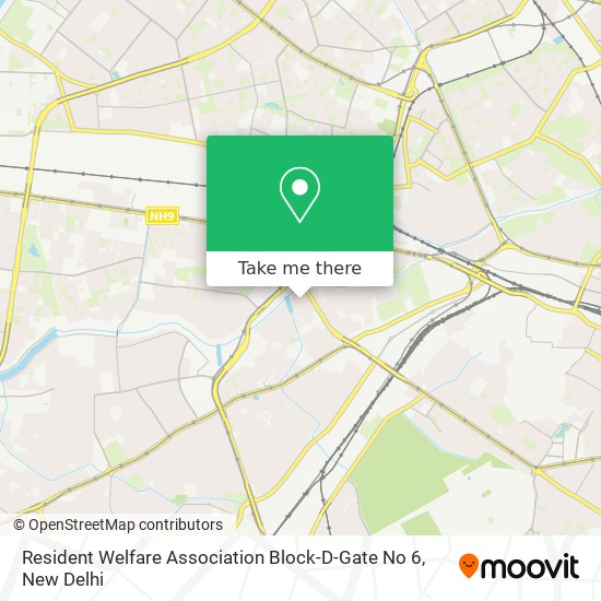 Resident Welfare Association Block-D-Gate No 6 map