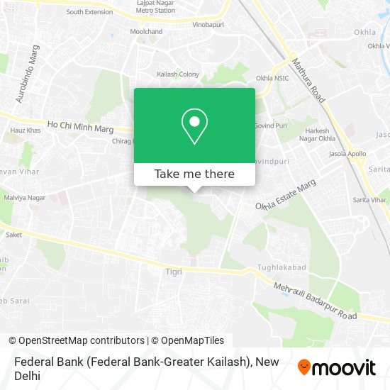 Federal Bank (Federal Bank-Greater Kailash) map