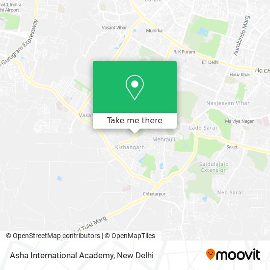 Asha International Academy map