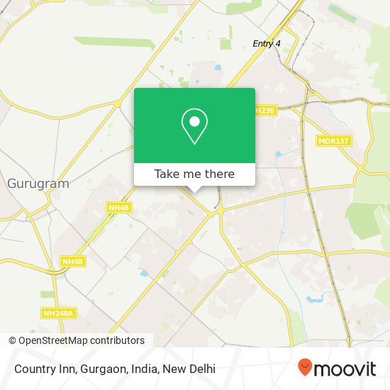 Country Inn, Gurgaon, India map