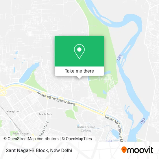 Sant Nagar-B Block map