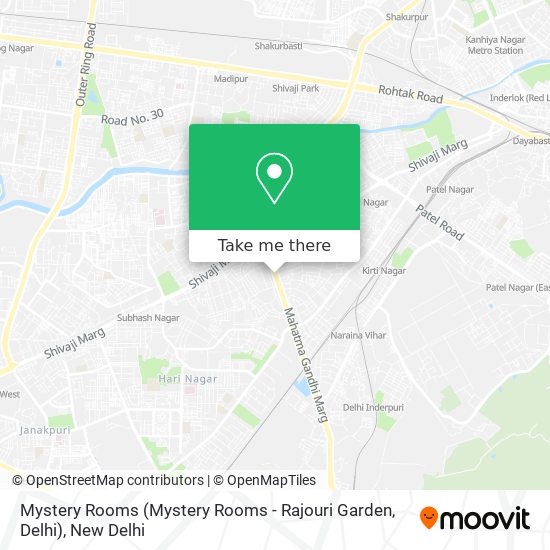 Mystery Rooms (Mystery Rooms - Rajouri Garden, Delhi) map