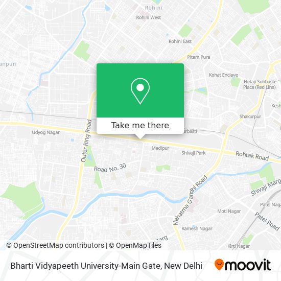 Bharti Vidyapeeth University-Main Gate map