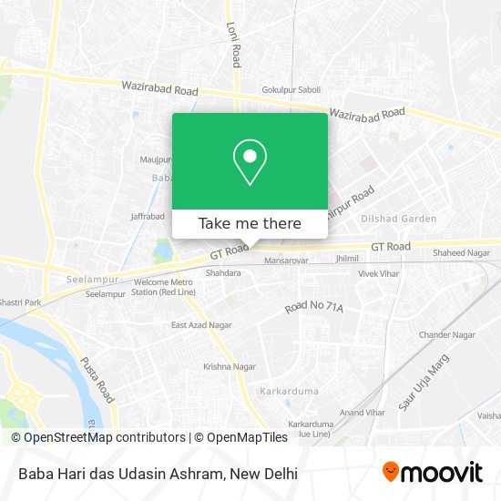Baba Hari das Udasin Ashram map